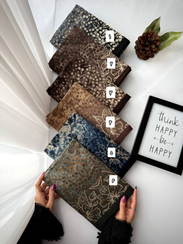 شال دو طرح نخی کندویی دخترانه