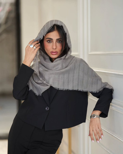 شال سه خط مجلسی لمه دار نخی رزانا