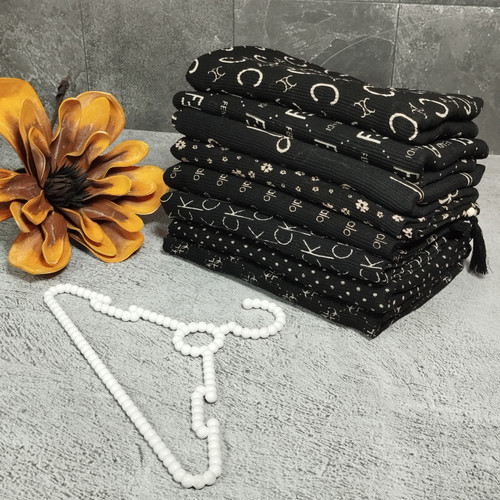 شال پلیسه برشکا طرحدار نخی بهاره