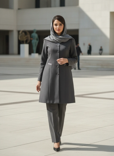 مانتو شلوار دخترانه اداری ساده