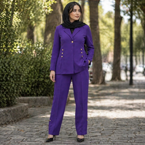 کت و شلوار دخترانه بغل سه دکمه